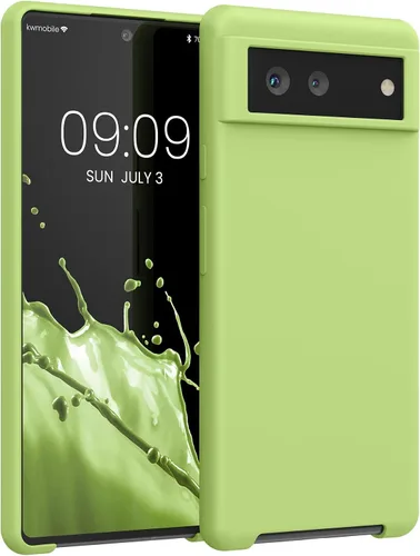 Miniatura 607 de kwmobile Funda Compatible con Google Pixel 6 Pro - Funda de teléfono de silicona TPU con acabado suave - Azul Arrecife