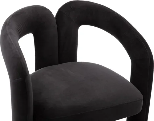 Miniatura 7 de Juego de 2 sillas de comedor modernas, de diseño contemporáneo, silla decorativa tapizada de tela Boucle, cómoda silla auxiliar para cocina