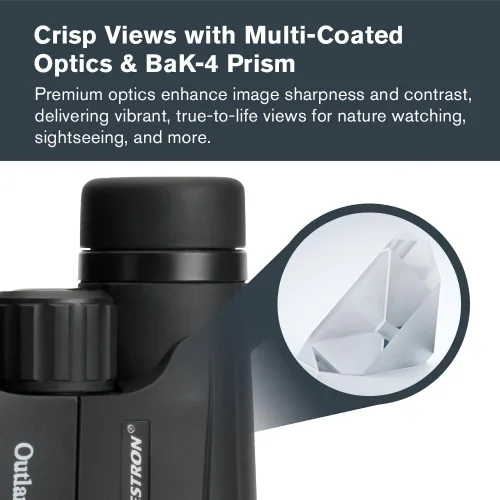 Miniatura 4 de Celestron - Prismáticos Outland X 10x42 – Ideales para Observación de Aves y Actividades al Aire Libre – Lentes Objetivas de 42mm – Campo de Visión