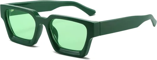 Miniatura 31 de AIEYEZO Gafas de sol cuadradas para mujeres y hombres, gafas de sol cuadradas con montura gruesa, estilo de diseñador simple