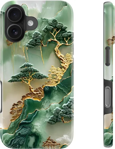 Miniatura 36 de LUHOURI Funda para iPhone 12 Mini, compatible con carga inalámbrica, doble capa, interior de silicona suave + carcasa exterior dura, bonito diseño