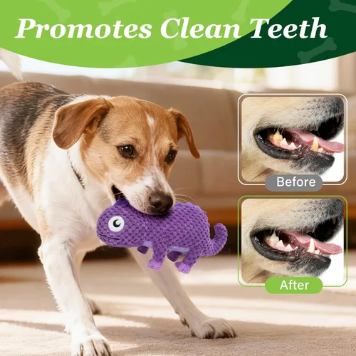Miniatura 5 de Prime Pets Juguetes para perros, paquete de 5, juguetes chirriantes de felpa para perros, paquete de valor surtido, juguete para mascotas