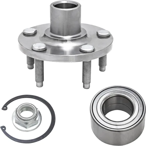 Miniatura 50 de Detroit Axle - Buje de cojinete de rueda delantera para Mazda 3 Sport 14-18, 16-20 CX-3, cojinete de rueda y conjunto de cubo 2016 2017 2018