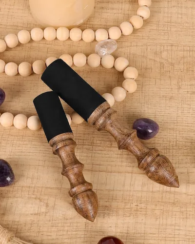 Miniatura 6 de Cuenco para cantar, 100% escultura a mano, en Nepal, cuenco tibetano de madera, mazo de madera, cuenco de sonido, accesorios de meditación