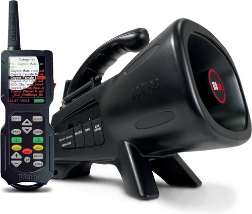 Night Stalker+ Predator Game Call – Diseñado para caza de coyote, zorro, cebo y mapache – 165 sonidos incluidos, alcance remoto de 300 yardas