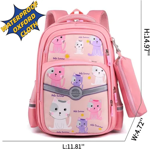 Miniatura 3 de Mochila Kawaii con bonitos accesorios para portátil de 14 pulgadas, mochila de viaje casual, bolsa estética para regalo de nuevo semestre, 01-rosa