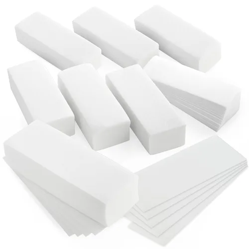 Miniatura 10 de Juvale Tiras de cera para depilación – 7.85 x 2.7 pulgadas, paquete de 400 hojas desechables no tejidas – Tiras de cera personalizables para la cara