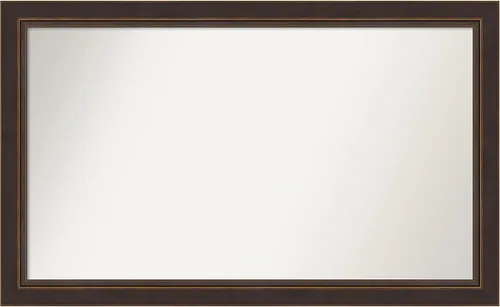 Miniatura 14 de Amanti Art Espejo de baño de bronce para sobre el fregadero, 24 x 24 pulgadas, espejo cuadrado de bronce Lara para tocador, marco de madera