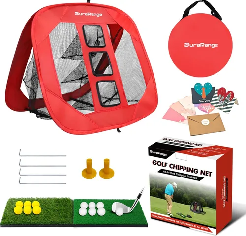 Miniatura 10 de DURARANGE Red de astillado de golf emergente: ayuda definitiva de chip de entrenamiento para precisión y distancia, al aire libre Práctica