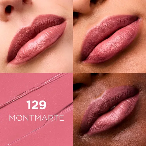Miniatura 2 de L'Oreal Paris - Lápiz labial Colour Riche Original, cremoso e hidratante, satinado con aceite de argán y vitamina E, Montmartre, 1 unidad