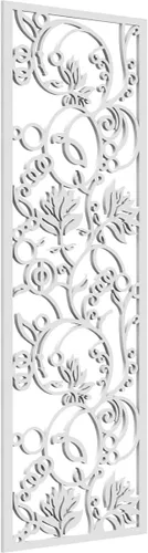 Miniatura 94 de 9 3/8"W x 24 3/8"H x 1/4"T Caspio Decorativos Paneles De Pared De Madera De Calado, Roble Rojo rojo (Red Oak)