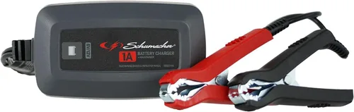 Schumacher Electric Cargador y mantenedor de batería totalmente automático de 6 V/12 V para automóvil, motocicleta, cortacésped y baterías