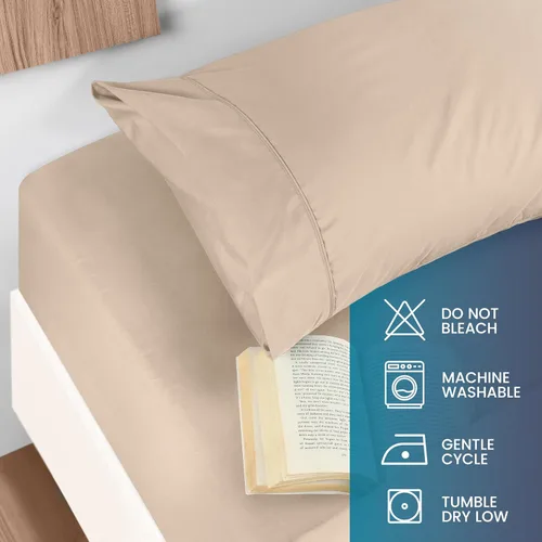 Miniatura 5 de Utopia Bedding - Juego de sábanas, tamaño individual, microfibra cepillada, suaves, esquinas profundas, incluye 1 encimera, 1 bajera y 1 fundas
