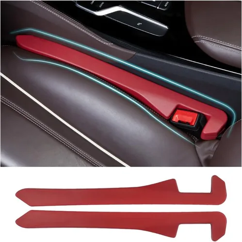 Miniatura 14 de Junecarp Paquete de 2 rellenos de espacio para asiento de automóvil, organizador flexible para evitar que los artículos se caigan, accesorios