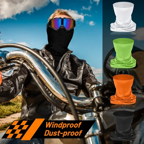 Miniatura 5 de Tallew 4 piezas de gafas para motocicleta, moto de cross y ATV para hombres y mujeres, ajustables, resistentes al viento y 4 piezas de cubierta