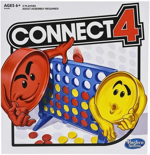 Miniatura 4 de Connect 4 Hasbro Gaming Classic Grid, juego 4 en fila, juegos de mesa de estrategia para niños, 2 jugadores para familia y niños, regalos de Pascua