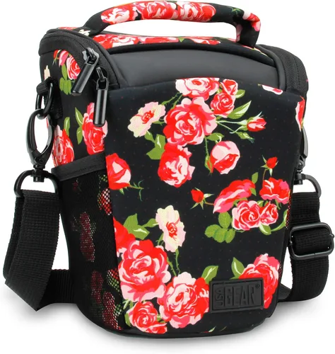 Miniatura 12 de USA GEAR Bolsa compacta para guardar cámara con cobertor para lluvia y correa para hombro