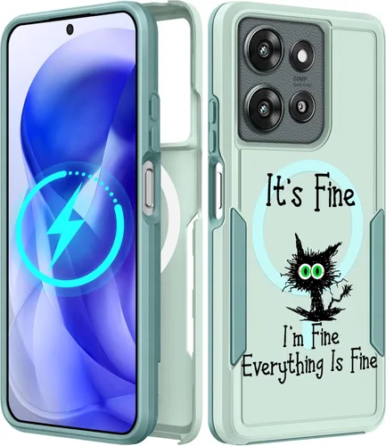 Miniatura 76 de Funda para Moto G 5G 2024 – Compatible con MagSafe para mujeres y niñas, bonita funda protectora magnética para teléfono, diseño femenino Kawaii