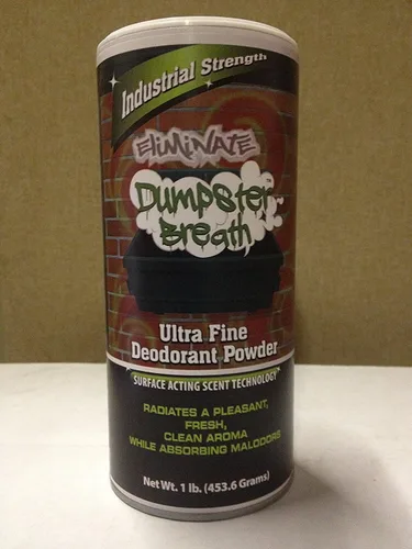 Dumpster Breath - Desodorante en polvo ultrafino para neutralizar olores en contenedores de basura y en cualquier lugar donde puedan producirse