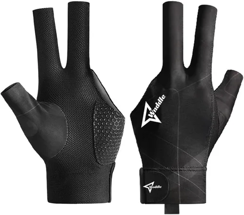 Guantes de billar para mano izquierda, guantes de billar para mano izquierda, 3 dedos, guante deportivo de billar tallas populares para hombres y