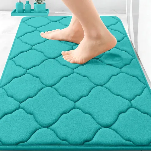 Miniatura 290 de OLANLY Alfombra de Baño de Espuma Viscoelástica de 24 x 16 pulgadas, Ultra Suave y Absorbente, Alfombras de Baño Antideslizantes, Cómodas, Lavables