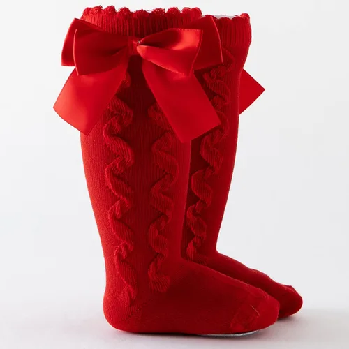 Miniatura 5 de Medias Princess Sock Baby Girls Calcetines sólidos para niños a media pantorrilla, hasta la rodilla, para niños pequeños, cuidado de bebés 20