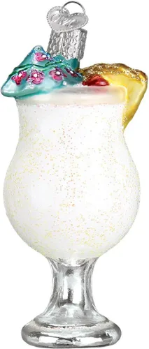Miniatura 12 de Old World Christmas Margarita - Adorno de vidrio soplado para árbol de Navidad, decoración navideña artesanal, colección de bebidas para adultos