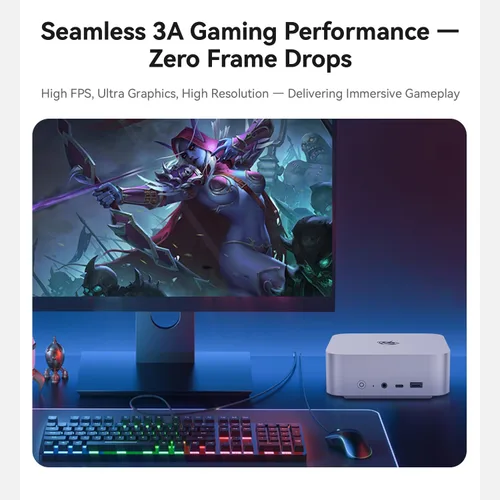Miniatura 6 de Beelink Mini PC SER9 MAX, AMD Ryzen 7 H 255 (hasta 4.9 GHz) 8C/16T, mini computadora de escritorio 64 GB DDR5 RAM 1 TB PCIe4.0 SSD, PC