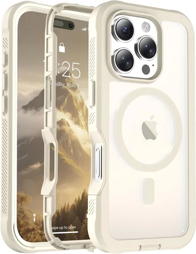 Miniatura 29 de jaroco - Funda magnética compatible con MagSafe para iPhone 11 de 6.1 pulgadas; protección de grado militar contra caídas, de doble capa