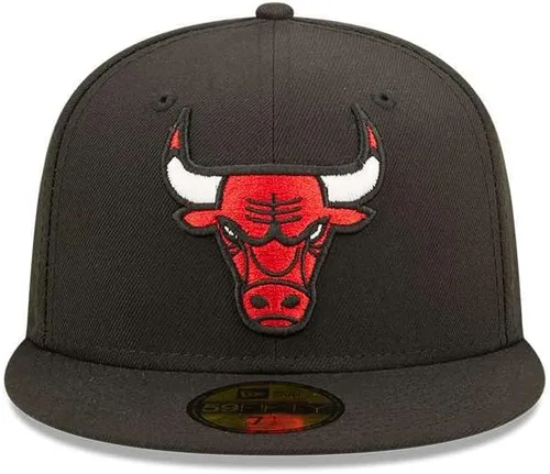 Miniatura 2 de New Era NBA Chicago Bulls 59FIFTY - Gorra ajustada para hombre, talla 7.625, color negro