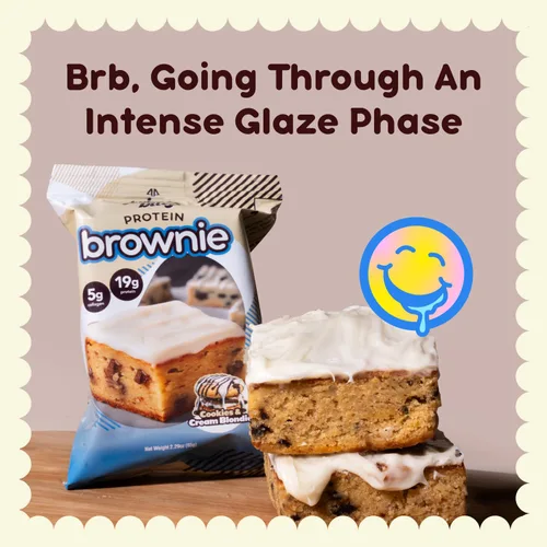 Miniatura 6 de Prime Bites Brownie con alto contenido de proteínas (12 por caja, Birthday Cake Blondie) – 0.49 onzas de proteína, 0.19 onzas de colágeno, sin