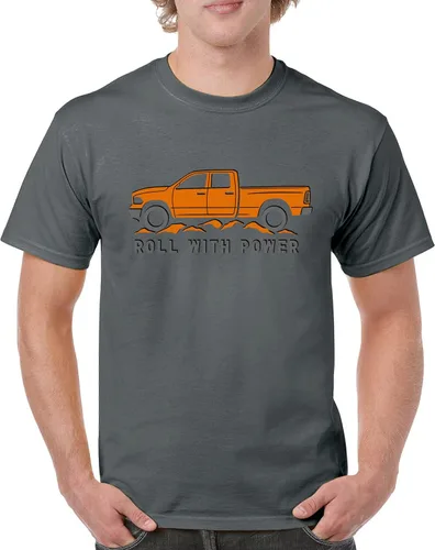 Miniatura 6 de Tee Hunt Camisetas gráficas y camisetas sin mangas para hombre Roll with Power Pickup Truck