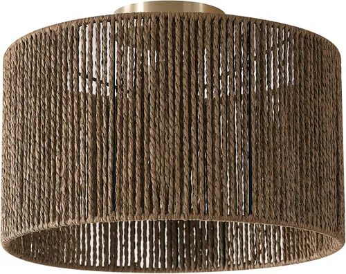 Miniatura 14 de Globe Electric 65894 Lámpara de techo empotrada de 1 luz, blanco mate, pantalla de cordel