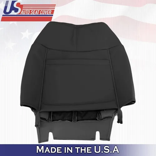 Miniatura 5 de Fundas de asiento autoSeatcover 2015 2016 para Ford F450 F550 Lariat - Fundas de asiento de cuero para conductor y pasajero, color negro