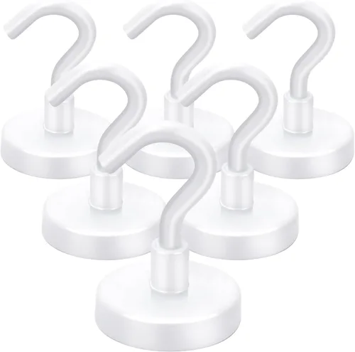 Miniatura 8 de LOVIMAG - Ganchos magnéticos de 120 libras de alta resistencia, ganchos magnéticos de neodimio fuertes para el hogar, cocina, lugar de trabajo