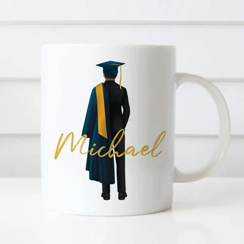 Miniatura 3 de Taza de graduación personalizada, información nutricional para graduados, clase de 2024, regalo de graduación para hombres y hombres, escuela