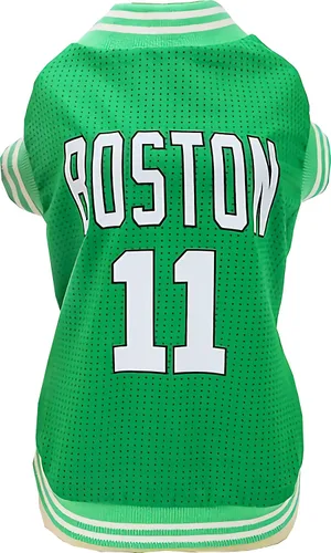 Miniatura 8 de Ropa para perros Camiseta transpirable de malla de baloncesto, ropa para mascotas, ropa deportiva para cachorros, camisa para perros de moda de Rojo