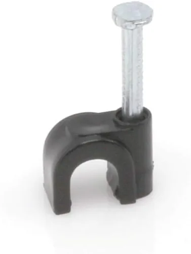 Miniatura 3 de THE CIMPLE CO Clips de cable coaxiales individuales de 1/4 de pulgada – Sujetadores de cable para interiores y exteriores para coaxial, Ethernet