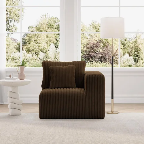 Miniatura 60 de Novilla 141" Sofá seccional modular, sofá seccional moderno en forma de nube con soporte Smarts Coil™, sofá sin huesos en forma de U para sala