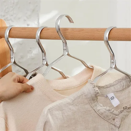 Miniatura 4 de 5Pcs Clothes Hanger Anti-Slip Antideformation Aluminium Alloy Closet Dress Clothing Towel Multifunction Storage Rack Coat Hanger(E)
