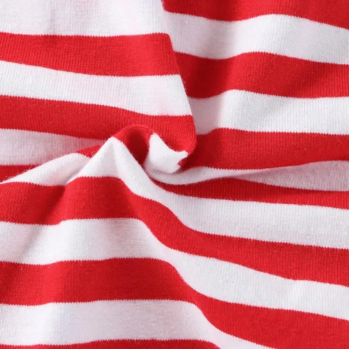 Miniatura 6 de LUZOZEZO Mameluco de borla con bandera americana para bebé niña pequeña con diadema