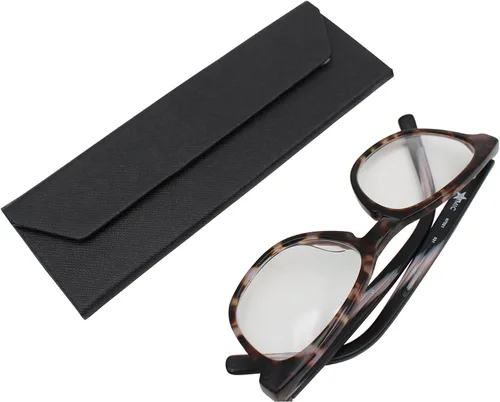 Miniatura 48 de Real Sic Funda para lentes de sol para hombres y mujeres, soporte magnético plegable para lentes de sol, inspirado en el color sólido