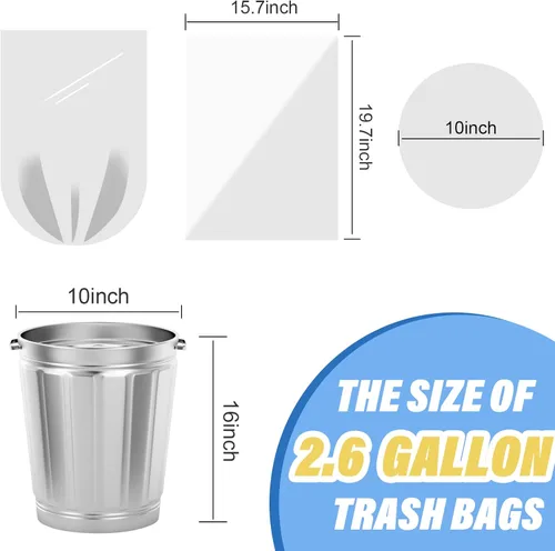 Miniatura 7 de Bolsas de Basura Pequeñas, Magesh Bolsas de Basura de 2.6 Galones/Bolsas de Basura, Forros Resistentes para Cestas de Basura para Baño Dormitorio