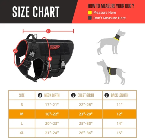 Miniatura 4 de Arnés táctico para perro, arnés para perro sin tirones, chaleco militar para perro con clips de metal ajustables, arnés reflectante para perros