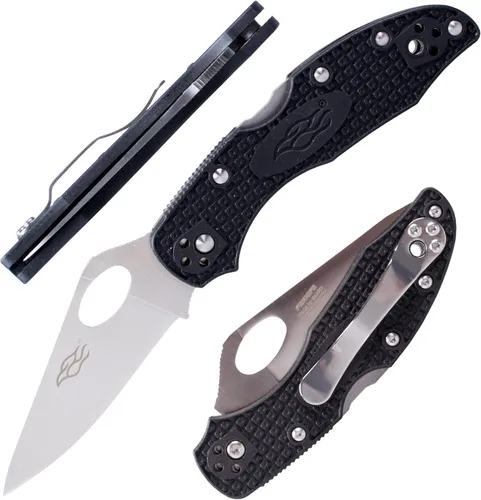 Cuchillo plegable de bolsillo Firebird F759M de Ganzo, hoja de acero inoxidable 440C, mango de fibra de vidrio de nylon antideslizante con clip,