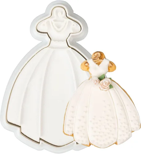 Miniatura 15 de Juego de 11 cortadores de galletas de amor con sello 3D de ácido poliláctico (PLA) para cocina, pastel, vestido de boda, formas de anillo de amor