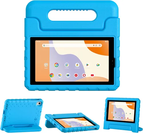 Miniatura 13 de Funda para tablet Walmart Onn de 7 pulgadas Gen 4 2024 Modelo: 100135924, peso ligero, a prueba de golpes, duradero, con soporte de mango Negro