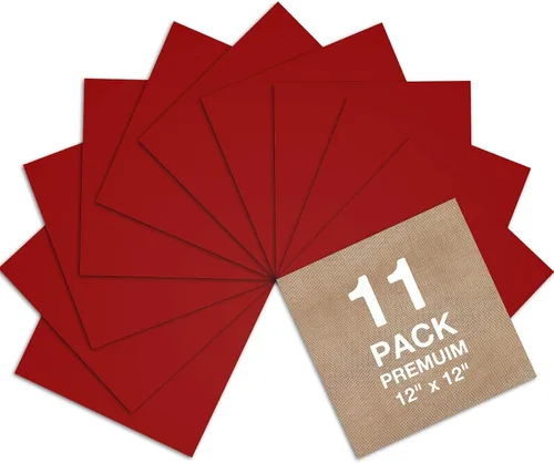 Miniatura 7 de Dysania Paquete de vinilo rojo de transferencia de calor – (12 x 12 pulgadas), vinilo HTV rojo, paquete de 10 vinilos para planchar para Silhouette