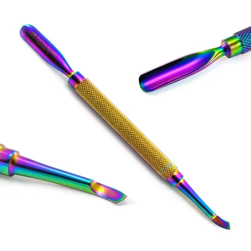 Miniatura 4 de Kit de manicura y pedicura profesional de 5 piezas, multicolor, empujador de cutículas, pinzas, pinzas, pinzas, pinzas, varita mágica