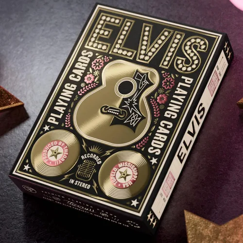 Miniatura 2 de theory11 Elvis - Juego de cartas, color dorado y rosa